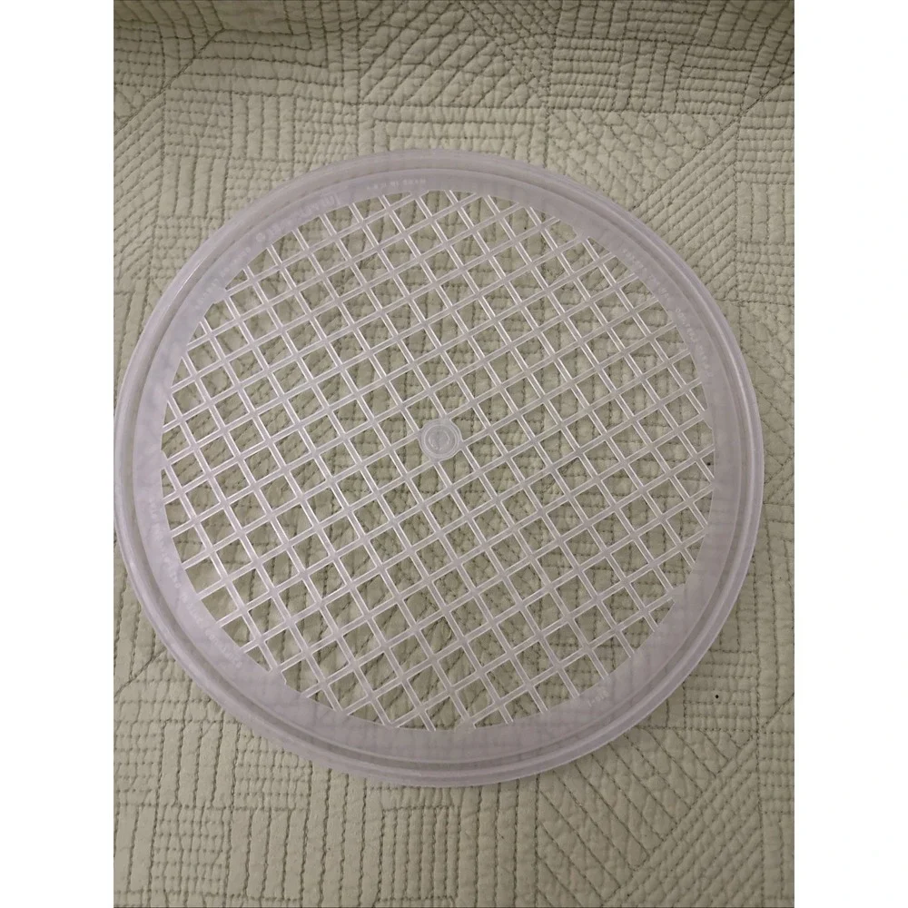 Vtg TUPPERWARE Lid 516-1 Replacement Grid Strainer Mesh Flow Thru Colander 9
